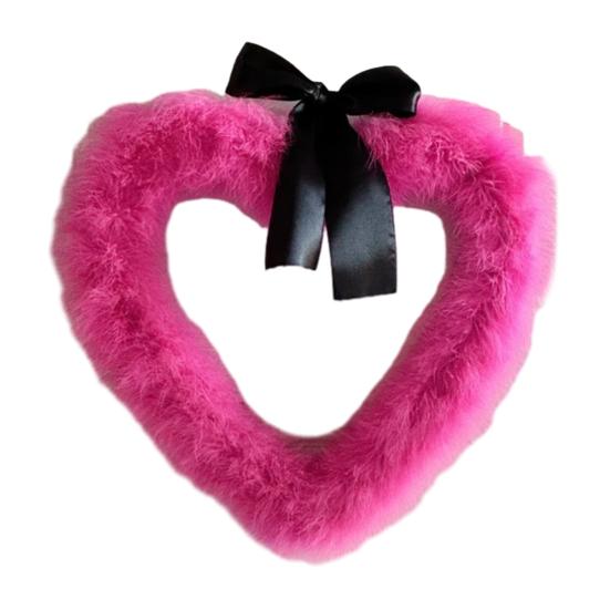 

Valentine s Day Heart Garland Door Banner Festive Party Decor for Wall Window Plastic Indoor Outdoor Decoration for Romantic Celebration розы красного