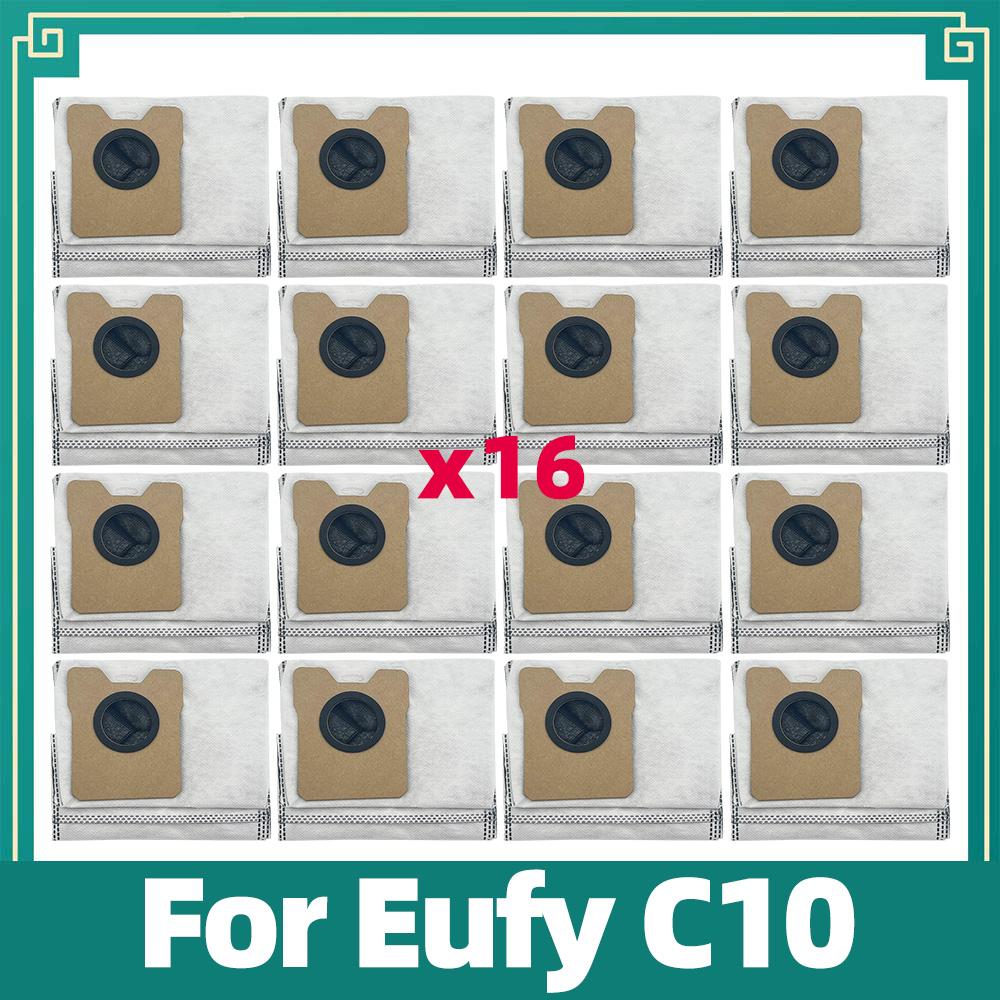 Ersatz Hauptbürste, Seitenbürste, HEPA-Filter & Staubbeutel passend für Eufy C10 Roboterstaubsauger Zubehör Ersatzteile