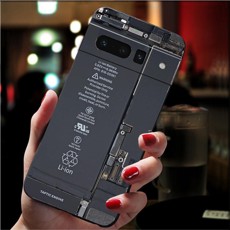 Coque de téléphone pour Google Pixel 7 Pro 7 6A 6 Pro 5A 4A 3A Pixel 4 XL Pixel 5 6 4 3 XL 3A XL 2 XL Batterie Carte mère Circuit imprimé