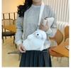 Fur Seal Plush Bag Cute Grey Seal Handbag Kawaii Sea Animal Crossbag Makeup Bag for Women White Seal Phone Bag Birthday Gifts