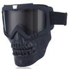 Motorcycle Bicycle Riding Windproof Full Face Goggles Detachable Skeleton Protective Skull Mask Colored Helmet Goggle