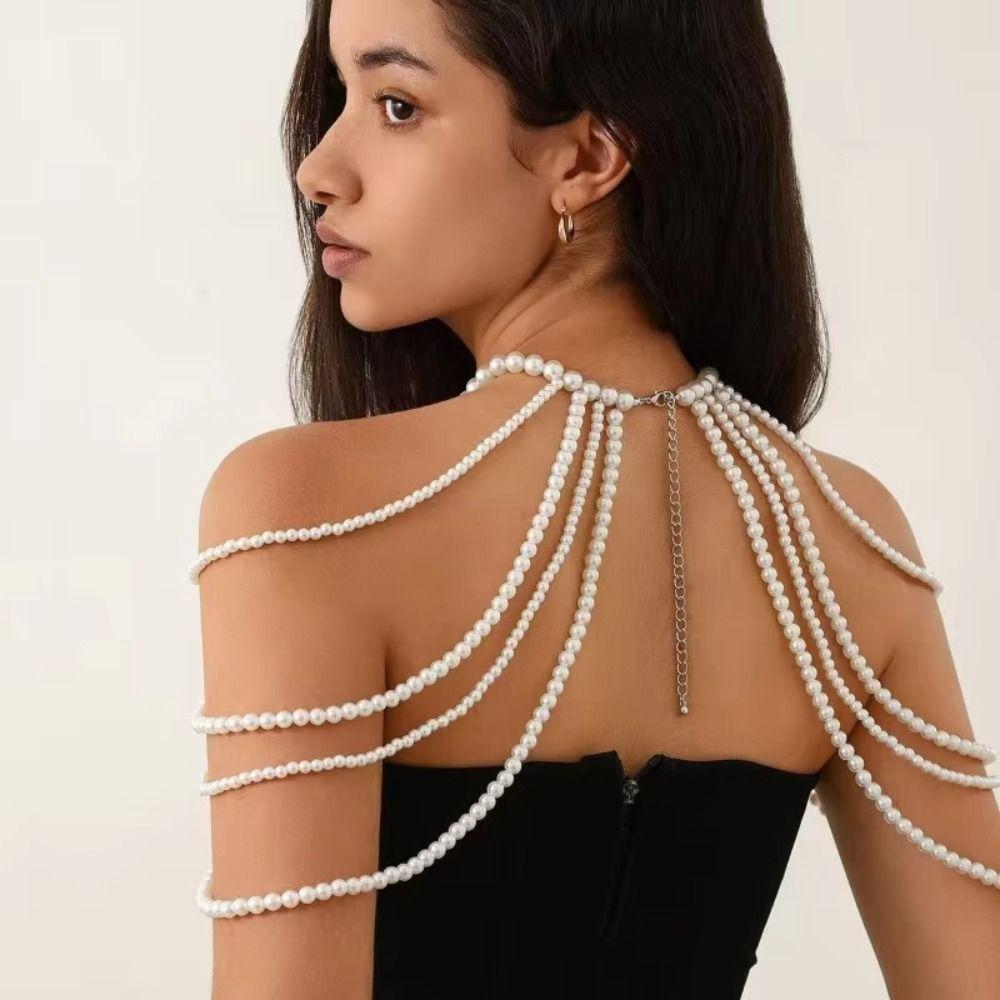 Round Bead Body Chain Jewelry Handmade Jewelry Shoulder Body Chain  Fashion Events