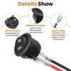 2 Pin Round Rocker Switch Black On Off Switch with Wires Circular Switch  Boat Marine