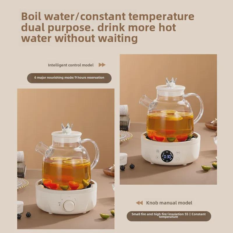 Multifunkční skleněná konvice na čaj: Kompaktní design pro domácnost nebo kancelář