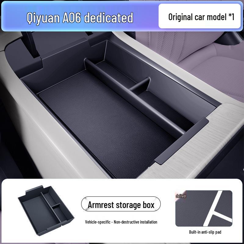 Custom Armrest Box Storage for 26 Qiyuan A06 Models - Center Console Lower Storage Box Changan Qiyuan A06