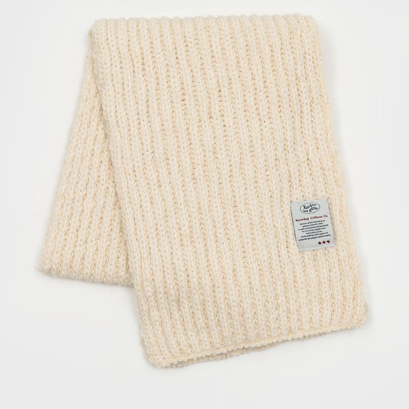 RECLOW HALFNA MUFFLER BEANIE SET IVORY