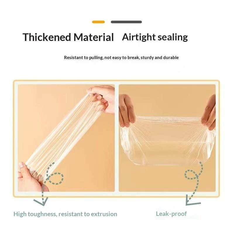 Disposable Preservation Film Cover Household Thickened PE Food Grade Self-Sealing Bowl Cover Cover Preservation Cover