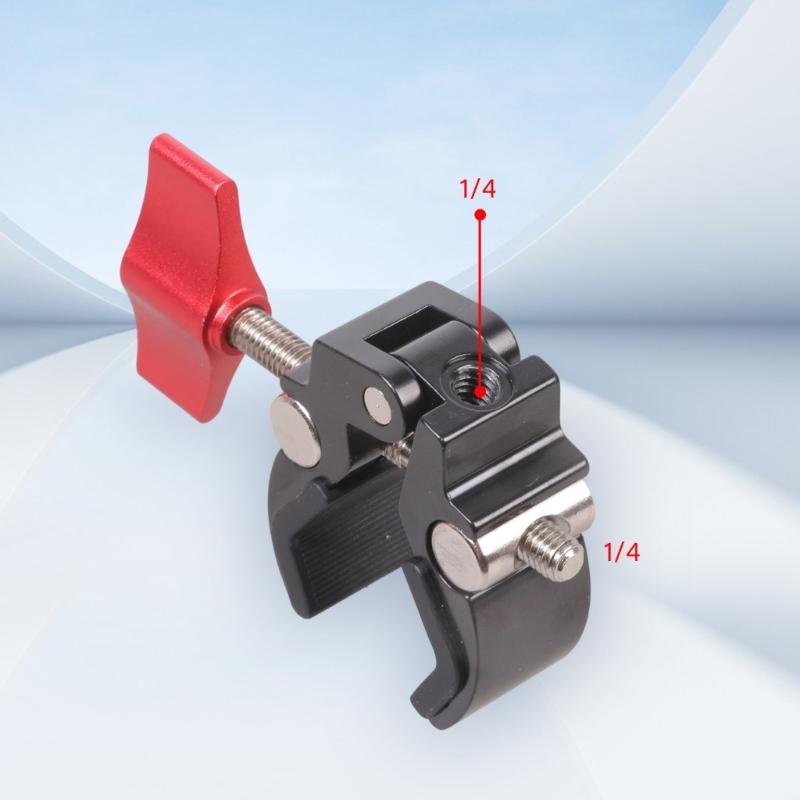 Machined 13-48mm Opening Photography Clamp With 3KG Capacity For DSLR Lights LCD Monitors Mounting Accessories