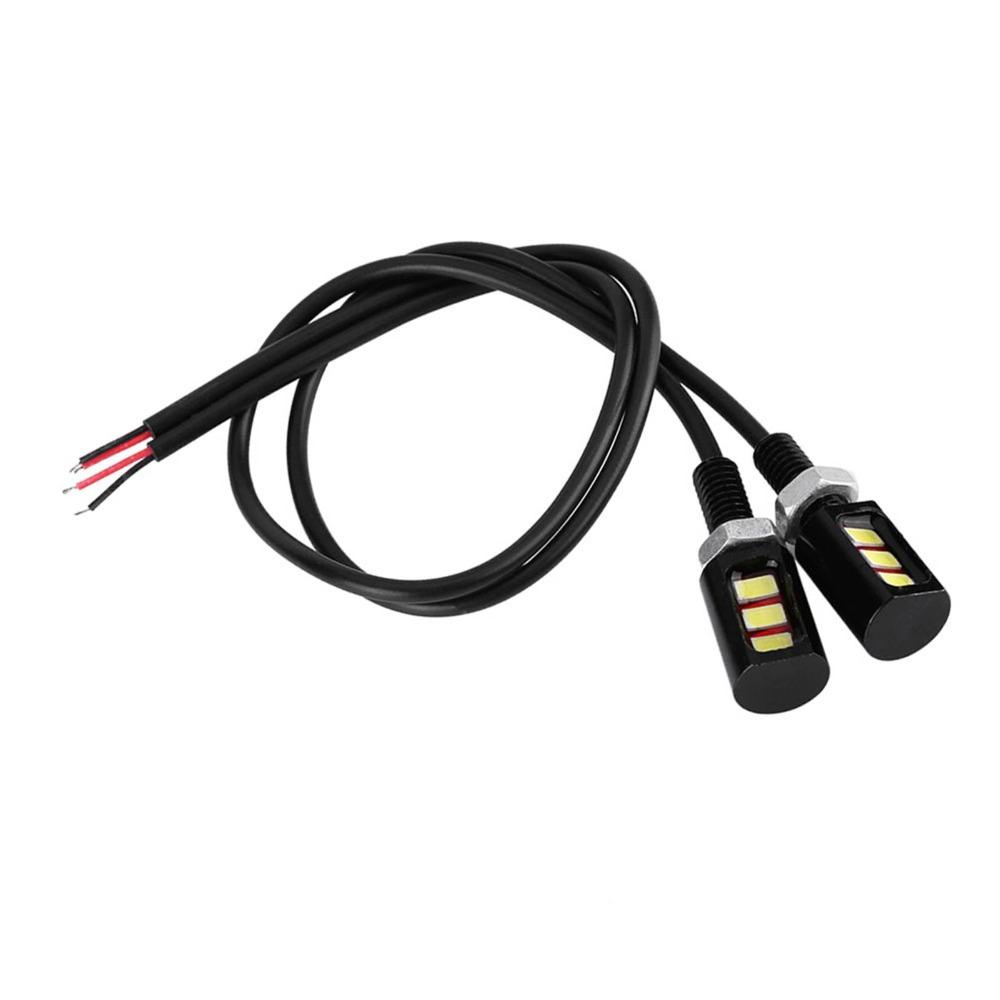 2Pcs LED License Plate Lamp 12V Voltage Car License Light Motorcycle License Light For Trailer