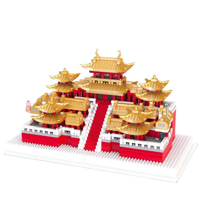 Epang Palace Chinese Style Architectural Building Blocks for Kids' Educational Play