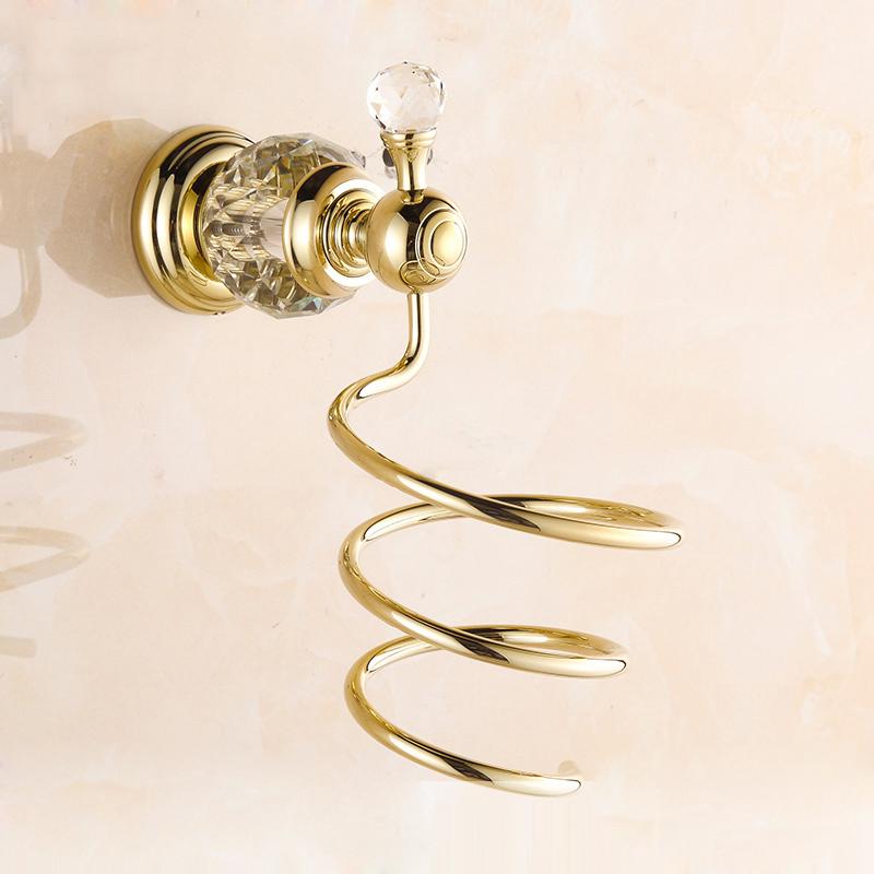 Bathroom Towel Shelf Gold Finished Bath Toilet Paper Holder Robe Hook Towel Rack Holder Tumble Holder Soap Basket ELG85400