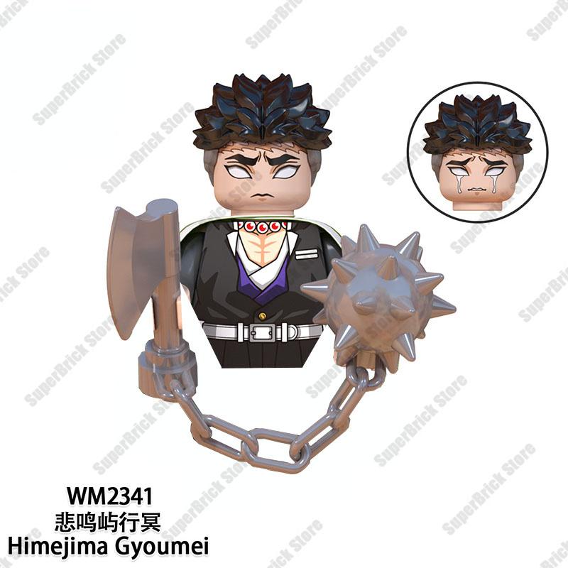 Demon Slayer Mini Action Figures Hot Anime Dolls Bricks Kamado Tanjirou Kibutsuji Muzan Building Blocks Model Toys Kids Gift Set