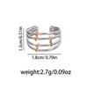 Colorfast Geometric Titanium Steel Women's Ring, Minimalist Design, Simple & Fashionable Stainless Steel Finger Ring