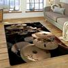 Drum Kit Music Instruments Set Carpet Rug for Home Living Room Bedroom Sofa Doormat Decor,kids Area Non-slip Floor Mat Decorate