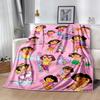 Dora Explorer Blanket Durable Comfort Suitable for Chair Office Seaside for All Seasons Playful Design Ideal Gift For Birthday Valentine'S Day