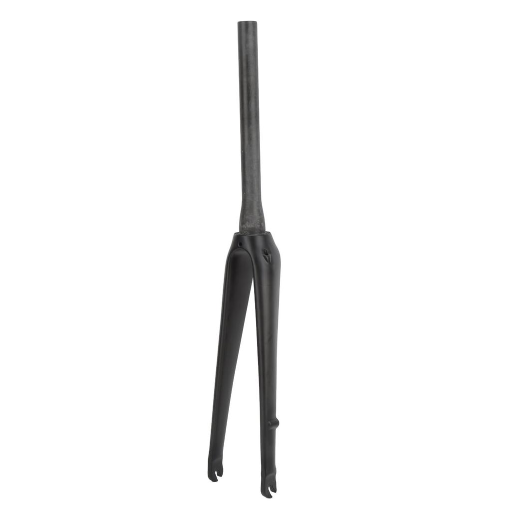 Bike Rigid Front Fork Full Carbon Fiber Road Bike Fork Quick Release Type UD Pattern Top Taper Pipe for Disc BrakeUD