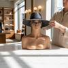 Mannequin Display Bust SkinTonedToned Hairpiece Smooth Head with Shoulders