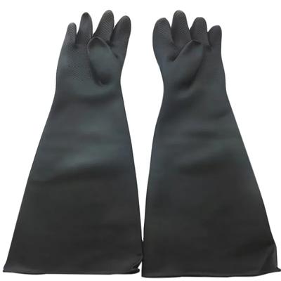 Gants industriels à manches longues en caoutchouc épais, imperméables, résistants à l'usure, résistants à l'huile, résistants aux alcalis, gants de sablage pour armoires