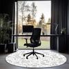 Fußball bedruckter runder Teppich Teppich Stuhlteppich Läufer Eingang Fußmatten, für Bürostuhl Wohnzimmer Schlafzimmer Küche.