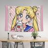 Cutecore Sailor Moons Tapestry Bedroom Decoration Wall Hanging Blanket Tapestry Cool Stuff For Room
