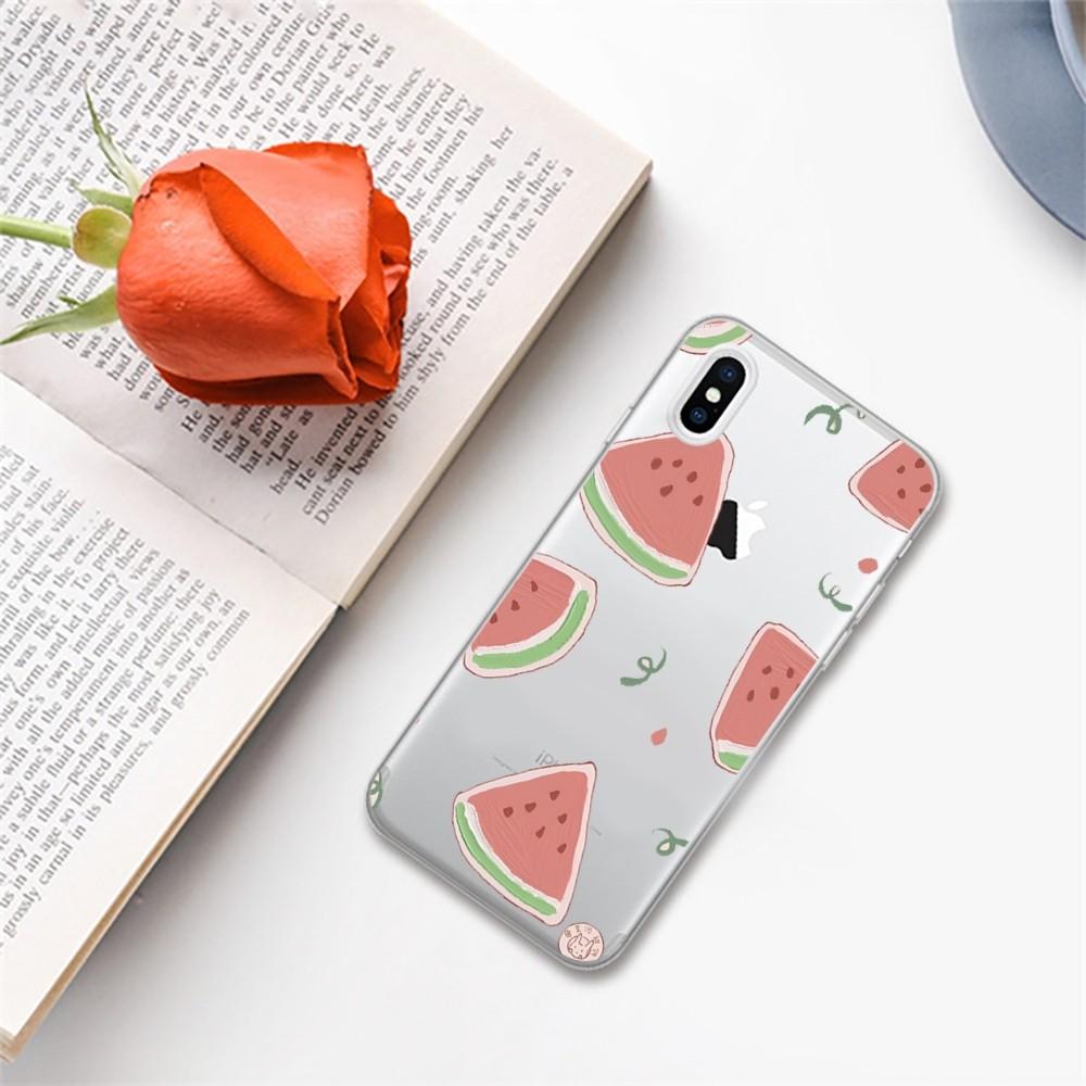 Watermelon Pattern Phone Case for iPhone 16 15 8 7 6 6S Plus X SE XR XS 14 11 12 13 Mini Pro Max Mobile Case