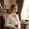 Fabric Bow Tie Detachable Bowknot Brooches Elegant Necktie Shirt Collar Pin  Unisex
