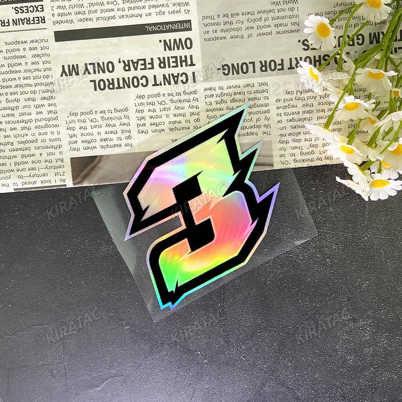 1PC Arabic Numerals Motorcycle Stickers Waterproof for Motorbike Fuel Tank Fender Fairing Scooter Helmet Bike Vinyl Decals