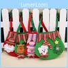 Christmas Party Gift Bags With Mechanical Sewing And Vibrant Red Green Colors