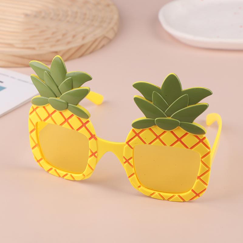 1 st Hawaii Tropisk Fest Solglasögon Luau Pool Strandfest Dekorationstillbehör Tecknade Roliga Glasögon Fotorekvisita