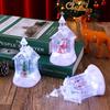 Christmas decoration Santa Claus glowing snow lights Christmas small gifts desktop ornaments