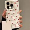 Fashion INS Love Heart Silicone Phone Case For iPhone 17 16 Pro Max 17 15 14 Pro 11 12 13 XS Pro Plus Shockproof Soft Cover