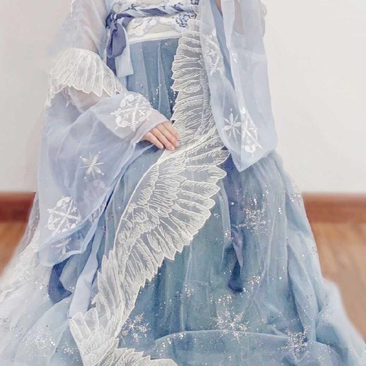 Châle en Dentelle Aile de Papillon Fille Costume Ancien Chinois Foulard Châle de Soirée