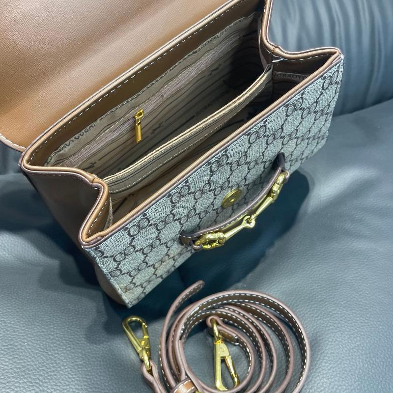 Neue Retro-Mode bedruckte tragbare Satteltasche Schulter Crossbody Achselnische