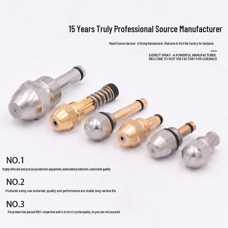 Stainless Steel Fine Mist Atomization Nozzle for Combustion, Cooling, and Dust Removal