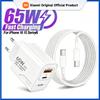 Xiaomi GaN Fast Charging 65W USB Type C Charger EU KR US PD 3.0 Quick Charge Wall For Phone Adapter For iPhone 15 Xiaomi Huawei Samsung