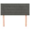 VidaXL Tête de Lit Meuble de Chambre à Coucher Accessoire de Lit Simple Tête de Cadre de Lit Intérieur Gris Foncé 346139