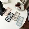 Süßes Katzenohr für Magsafe Hülle Für Samsung Galaxy S25 S24 S23 Ultra Plus Transparente PC TPU Magnetische Abdeckung Kabelloses Ladegehäuse