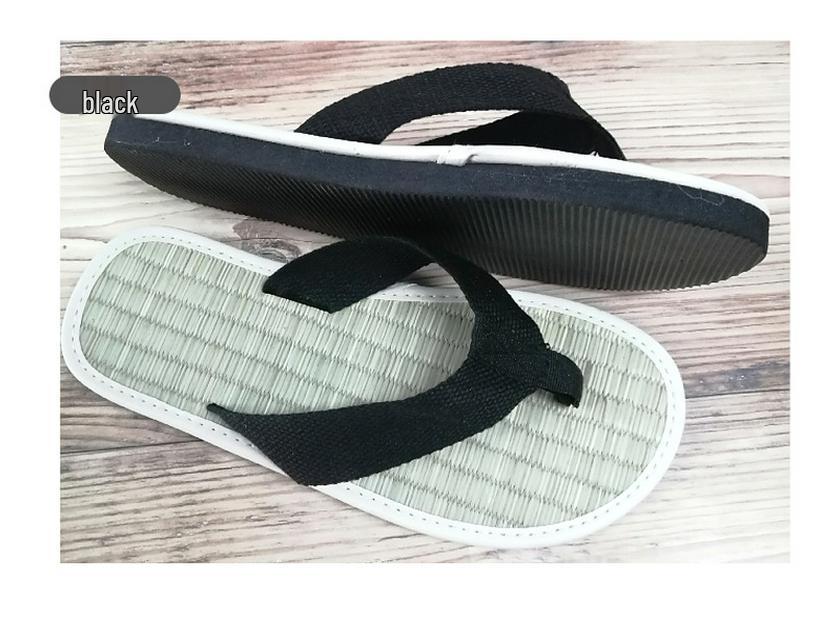 Sommer Strohmatte Flip-Flops: Lässige Outdoor-Slipper, alle Größen verfügbar