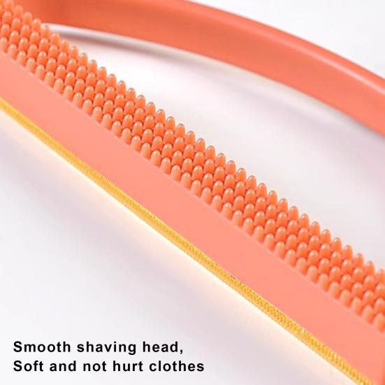 Portable Scraper Cat Dog Hair Remover with Long Handle Anti-Slip Curved Grip Reusable Widened Coverage Area Hair Ball Lint Remover