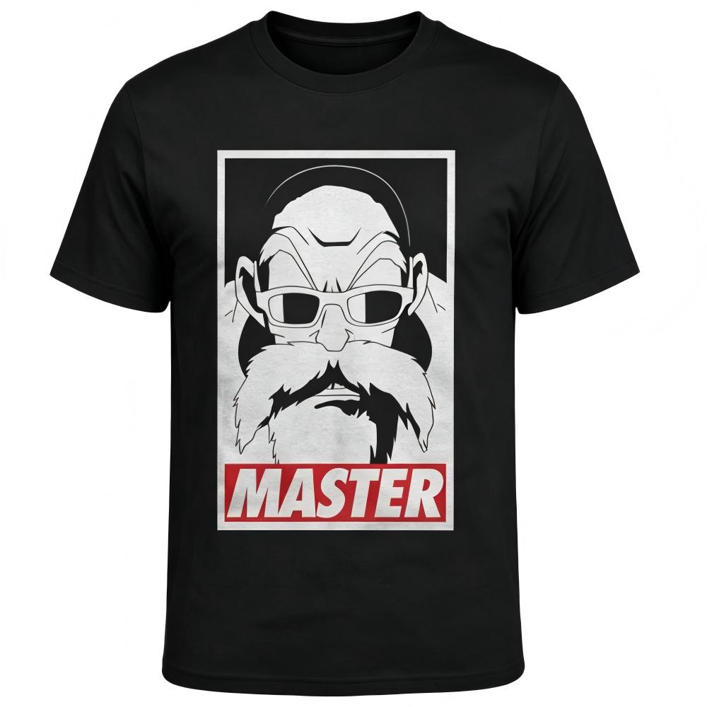 Anime Master Retro Graphic Print T‑Shirt