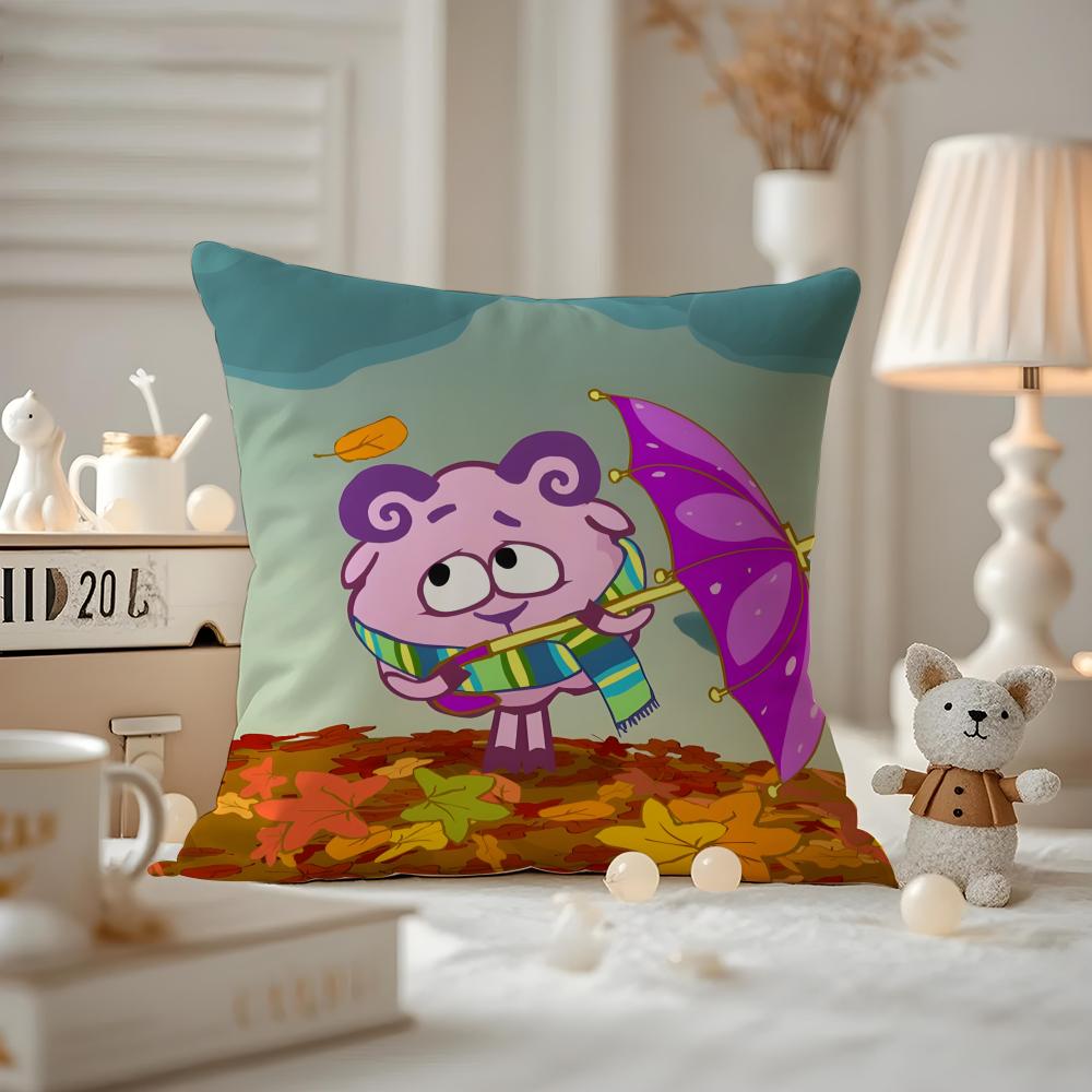Pillow Case Pattern Printed Pillowcase For Living Room Sofa Cushion Cover & Bedroom Decor Cute K-Kikoriki A-Animation