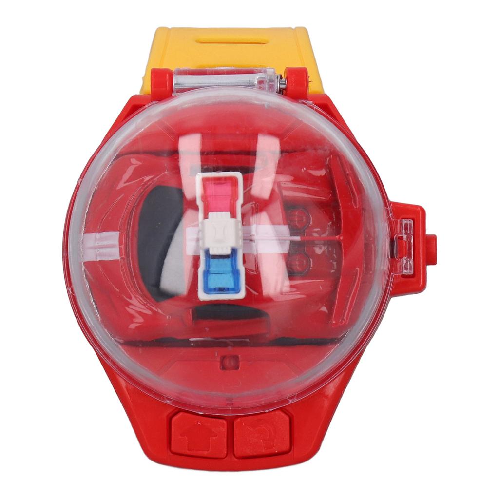 Mini RC Car Watch Toys 2.4GHz Cartoon Cute USB Charging Watch Remote Control Car Toy for Boys Girls Gifts Red