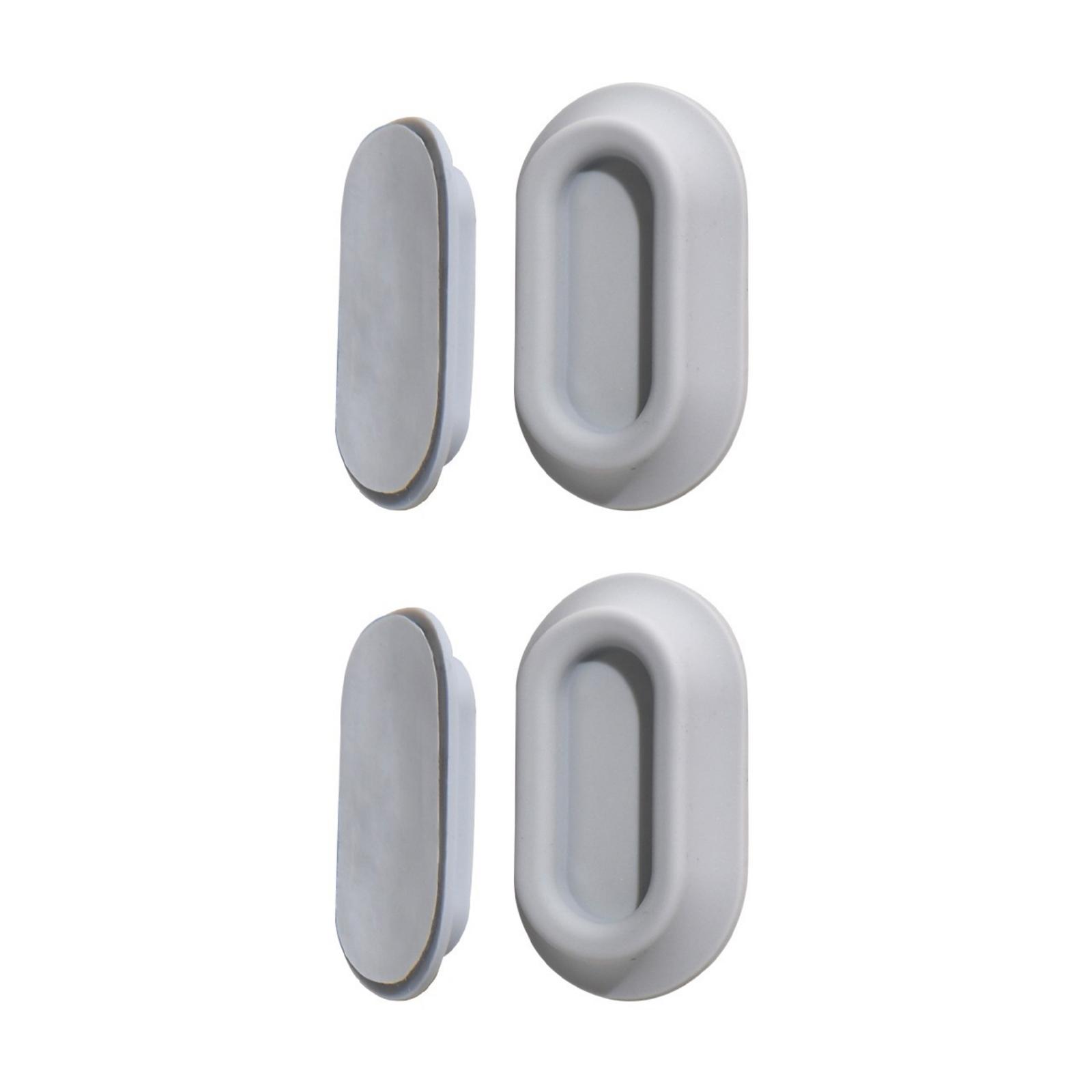 

1 пара магнитных держателей для пульта дистанционного управления, настенный самоклеящийся силиконовый органайзер для телевизора и электроники