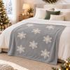 Fall Christmas Throw Blanket, Soft Plush Holiday Blanket for Festive Home Decor and Cozy Lounging