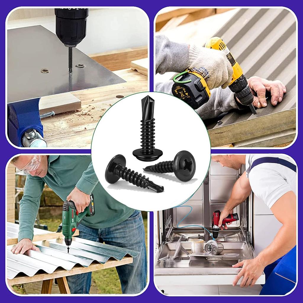 Stainless Steel Self-Tapping Screws Phillips Truss Head Countersunk Self-Drilling Screws Metal High Strength Screw Fastener