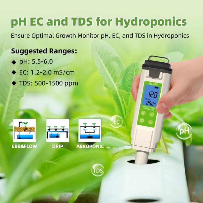 Multiple Parameters Water Analyzers Water Testing Meter Measure Salt Temperature For Marine Environment