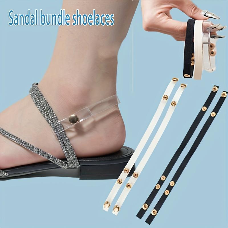 Invisible Adjustable Fixing Belts Transparent Shoelaces for High Heel Shoes Clear Shoe Laces Straps Holding Loose Ankle Shoelace