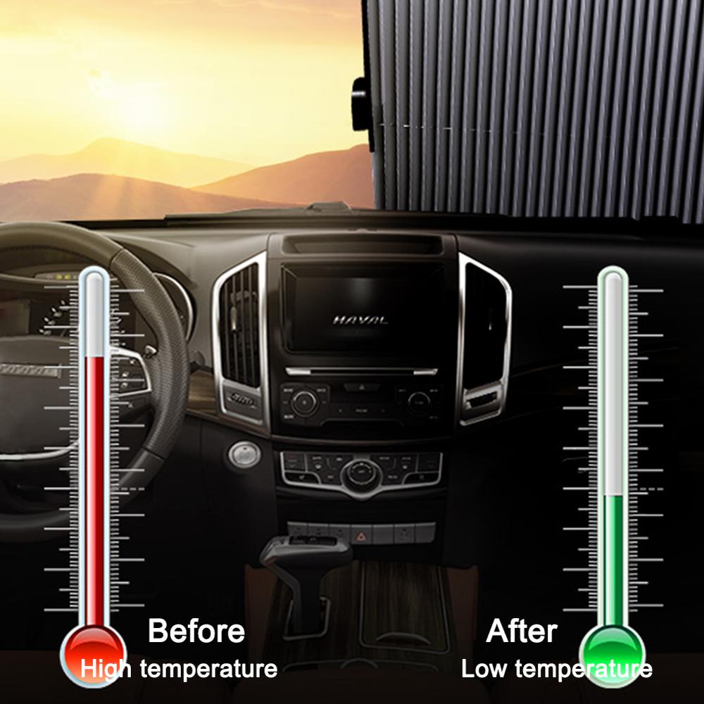 46-65CM chowany SUV ciężarówka przednia szyba samochodu osłona przeciwsłoneczna Parasol tylnego okna osłona chroniąca przed promieniowaniem UV przednia szyba samochodu