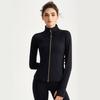 LAHN Women's Long Sleeve Quick Dry Slim Fit Yoga Jacket - Autumn/Winter Athletic Wear