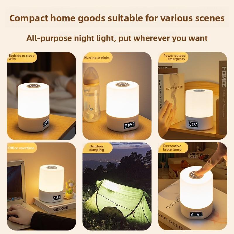 Sleep Night Light Led Table Lamp Usb Energy Saving Clock Lamps Protecting Eye